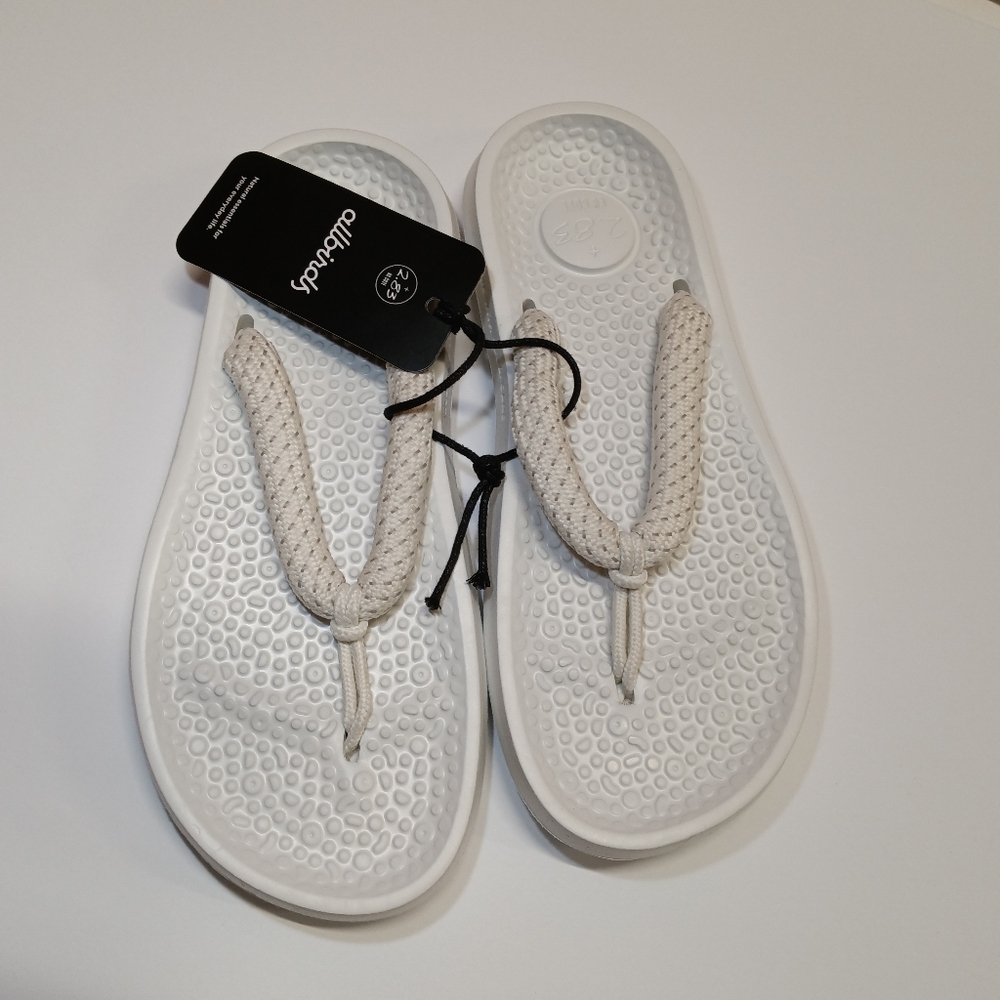NWT Allbirds Unisex Sugar Zeffer 2 Flip Flops Sandals Size 6